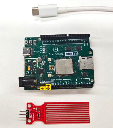 初学者视角体验：【EC800X Duino 开发板】传感器体验-水位检测传感器！